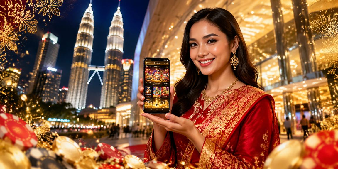 Aplikasi kasino mudah alih bergaya Malaysia moden di Kuala Lumpur